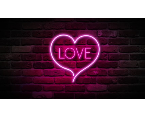 LED neonový nápis LOVE SIGN