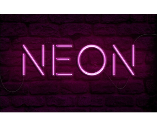 LED neonový nápis NEON - 60 na 38 cm