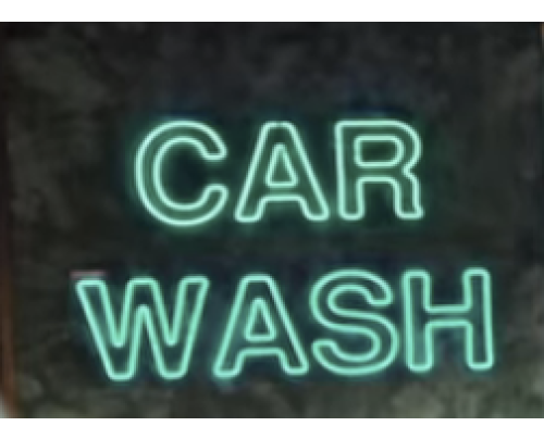 LED neonový nápis CAR WASH 3m na 40 cm
