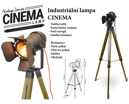 Industriální lampa CINEMA