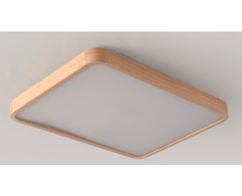 Dřevěné hranaté stropní svítidlo č.6 - 800*600*65 - Teplá bílá