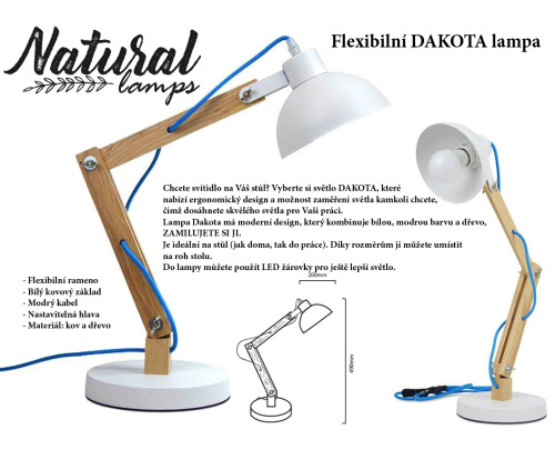 Flexibilní lampa DAKOTA 