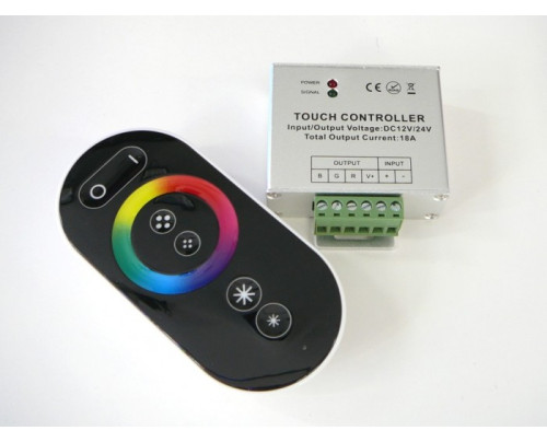 LED ovladač RGB-RF8 RING ovladač černý