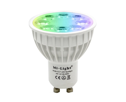 LED žárovka RGB - GU10 - 4W -CCT