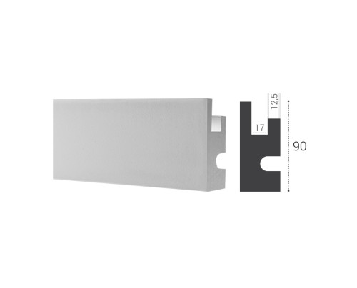 Lišta pro nepřímé osvětlení LD 301 - 90x40mm-profil 2m