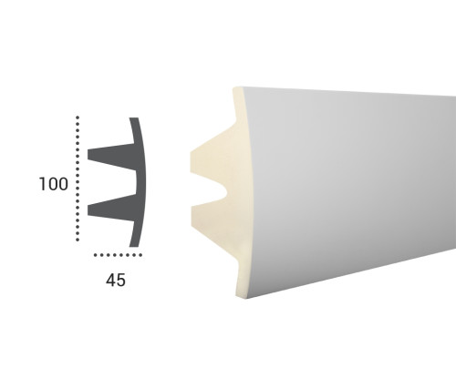 Ohebná lišta LF 503 - 100x45mm-profil 2m