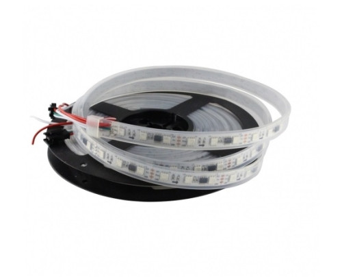 LED pásek 2811 digitální, 5050, 14W/m, RGB, 60 diod, silikon, 1 m