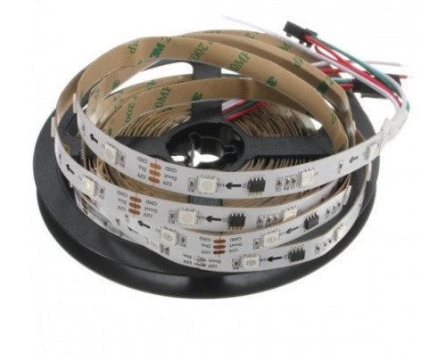 LED pásek 2811 digitální, 5050, 7W/m, RGB, 30 diod, 1 m