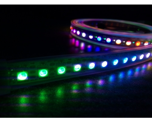LED pásek WS 2811/2812B chip 5050, 9W/m, RGB, 30 diod, silikon, 1 m