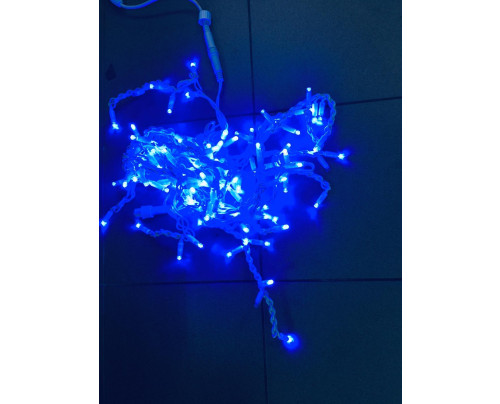 LED barvený světelný řetěz 12W200 10m - modrá