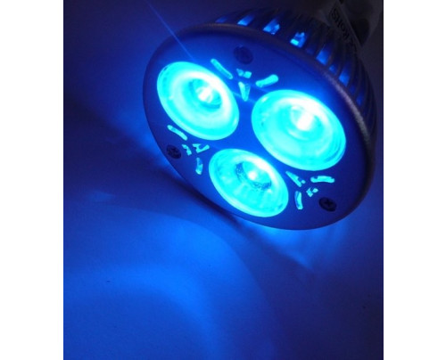 Barevná LED žárovka GU10 Modrá
