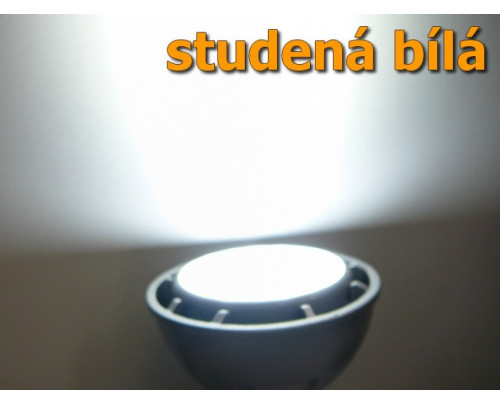 LED žárovka GU10 D7W stmívatelná studená bílá