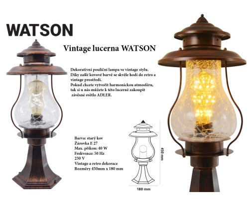Vintage lucerna WATSON