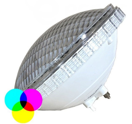 Bazénová LED žárovka RGB RAINBOW 252 diod - 21W