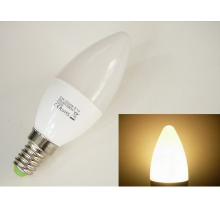 LED žárovka E14 EV5W svíčka Teplá bílá