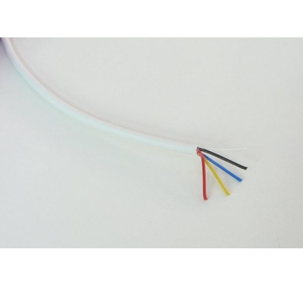 Kabel RGB kulatý 4x0,19
