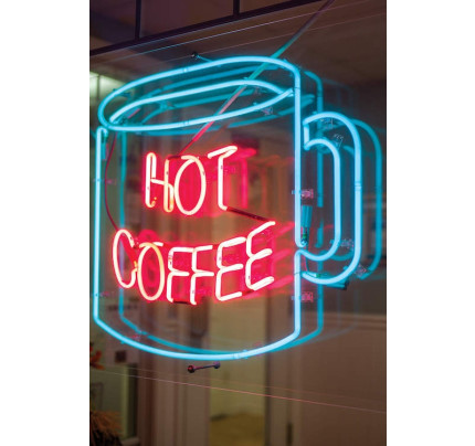 LED neonový nápis Hot Coffee